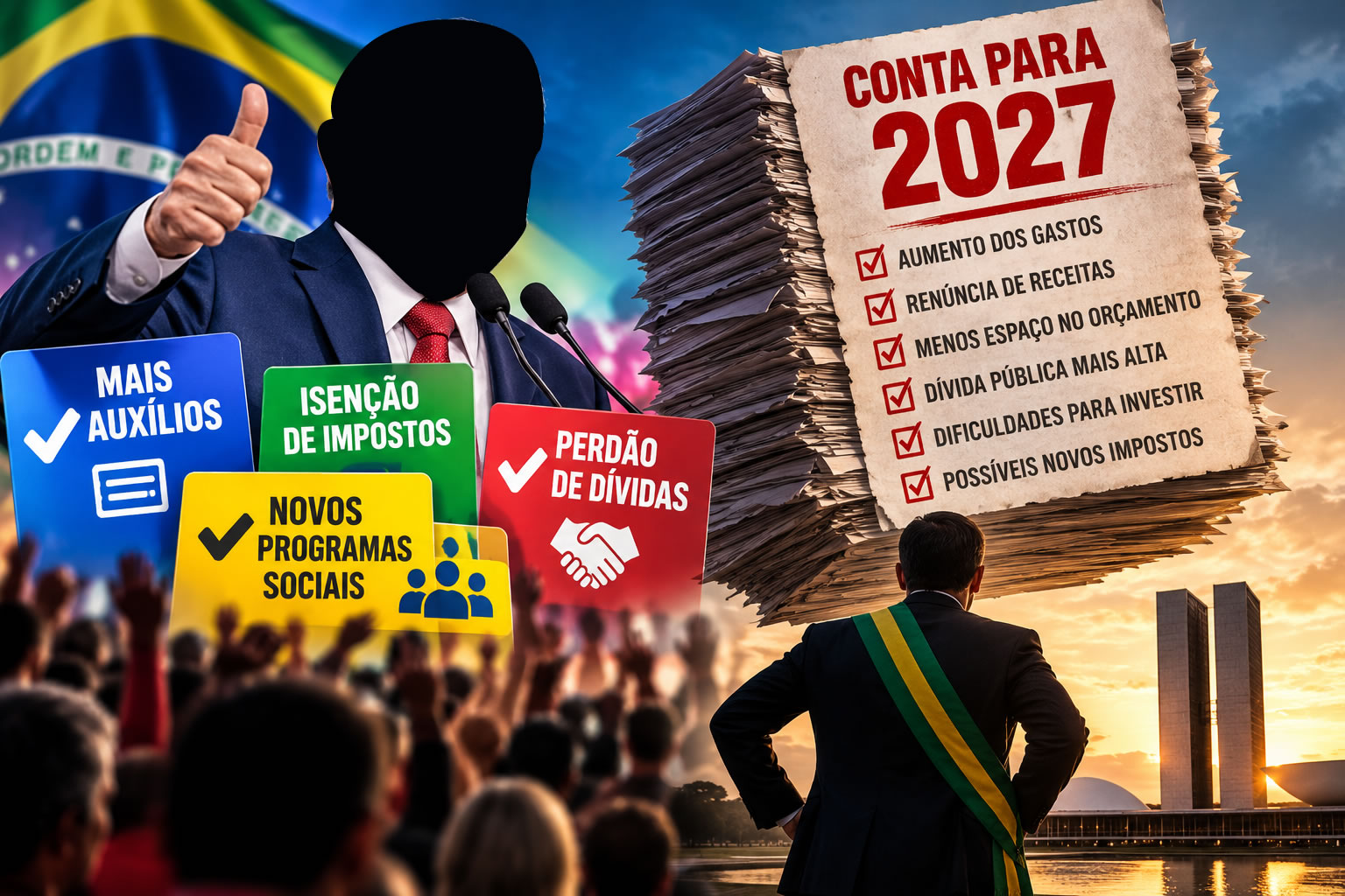 Pacote de bondades do governo federal em ano eleitoral pode deixar conta pesada para o próximo presidente